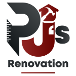 PJ's Renovation logo home